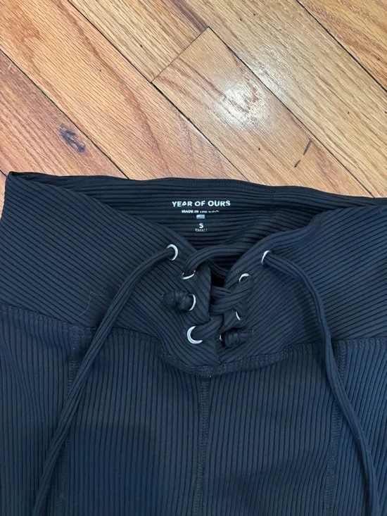 Stretch Football Legging in Black YEAR OF OURS SMALL - Picture 4 of 8